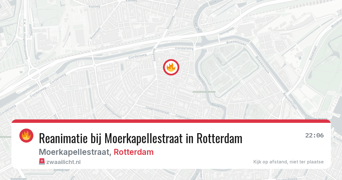 Reanimatie bij Moerkapellestraat in Rotterdam — 31 jul 2026