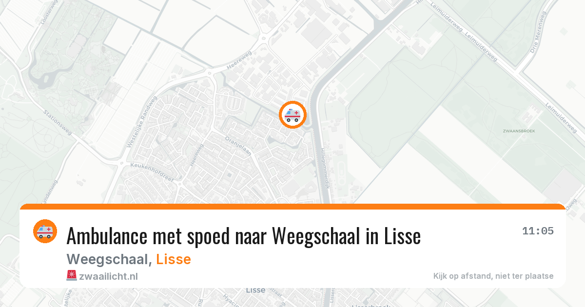 Ambulance met spoed naar Weegschaal in Lisse — 10 feb 2026