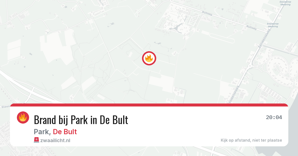 Brand bij Park in De Bult — 11 aug 2026