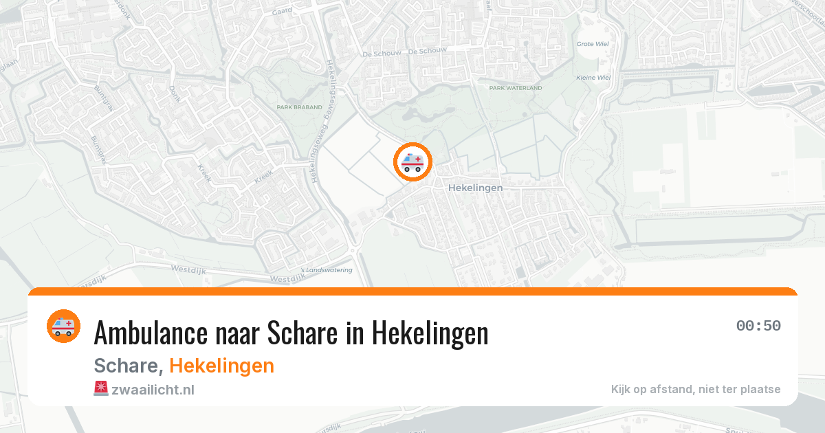 Ambulance naar Schare in Hekelingen — 20 mei 2026