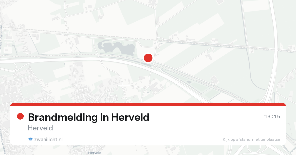 Brandmelding in Herveld — 25 aug 2026