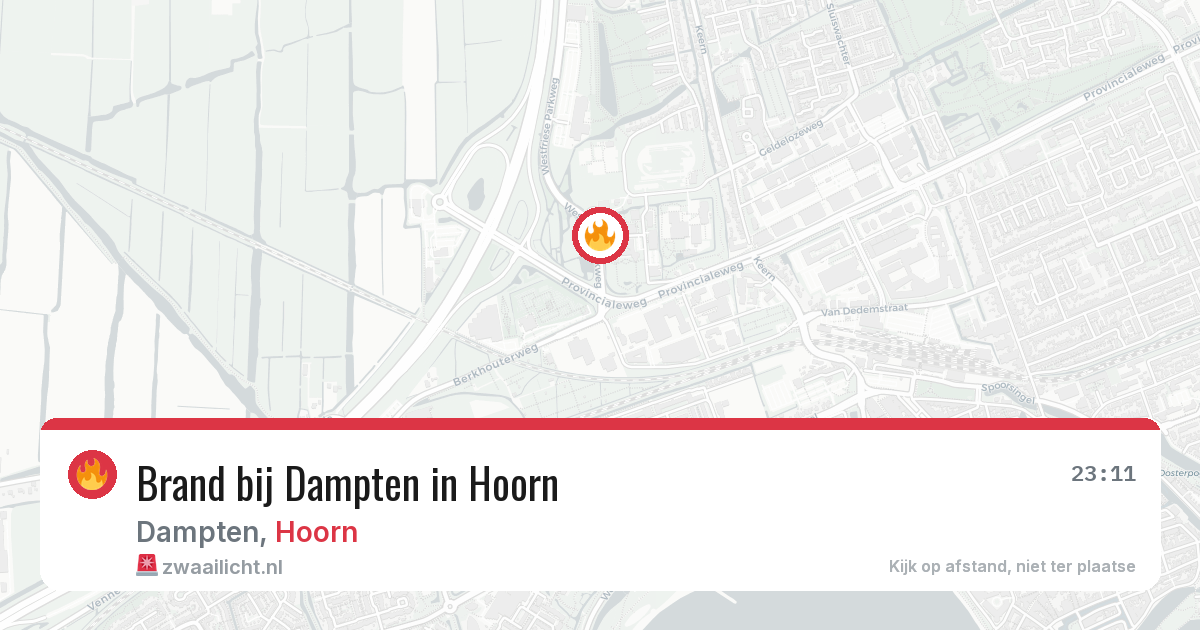 Brand bij Dampten in Hoorn — 30 jul 2026