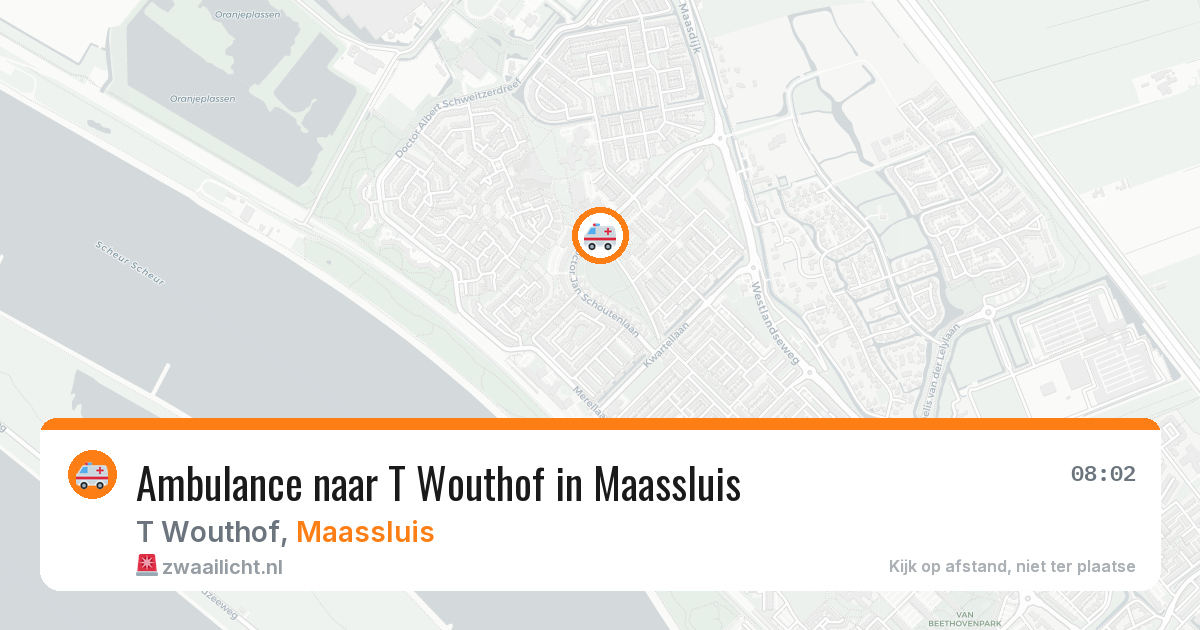 Ambulance naar T Wouthof in Maassluis — 2 apr 2026