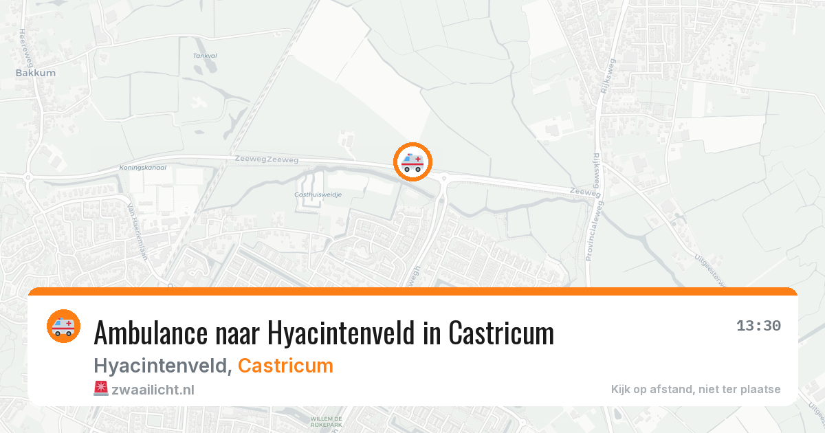 Ambulance naar Hyacintenveld in Castricum — 27 mei 2026