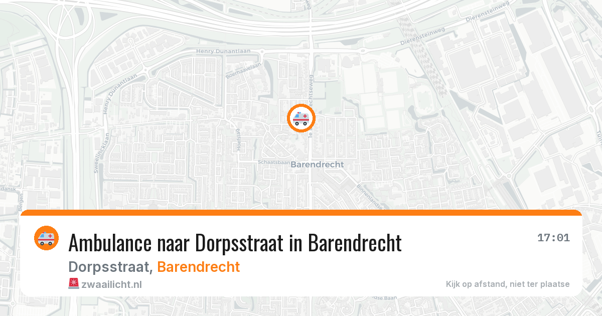 Ambulance naar Dorpsstraat in Barendrecht — 29 jul 2026
