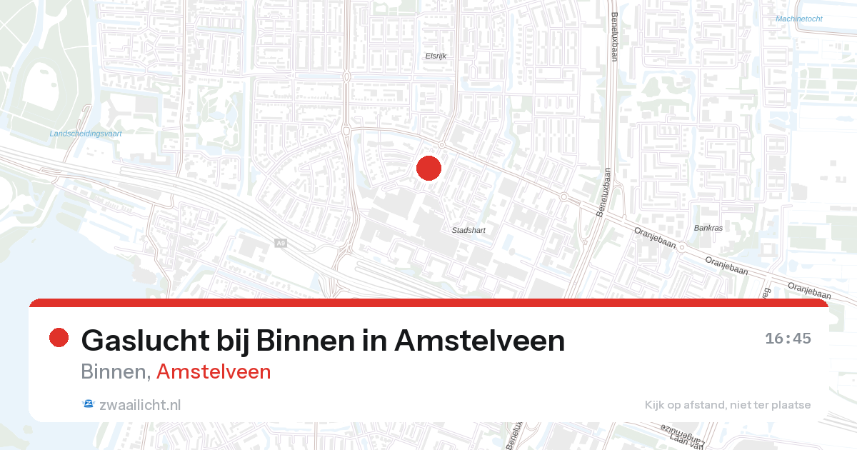 Gaslucht bij Binnen in Amstelveen — 23 jun 2026