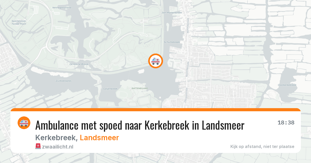 Ambulance met spoed naar Kerkebreek in Landsmeer — 5 mei 2026