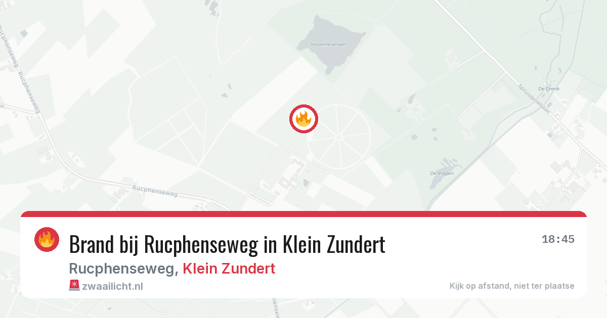 Brand bij Rucphenseweg in Klein Zundert — 7 apr 2026