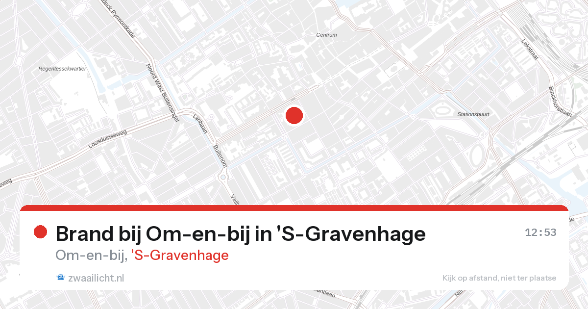Brand bij Om-en-bij in 'S-Gravenhage — 27 aug 2026