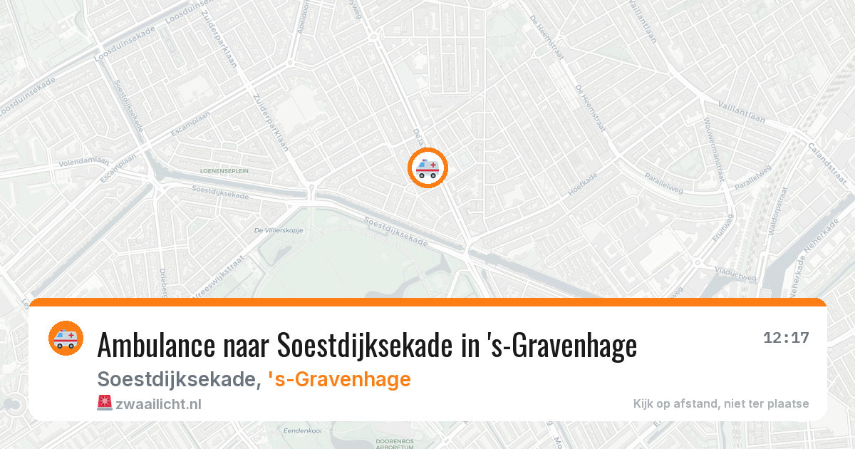 Ambulance naar Soestdijksekade in 's-Gravenhage — 13 mrt 2026