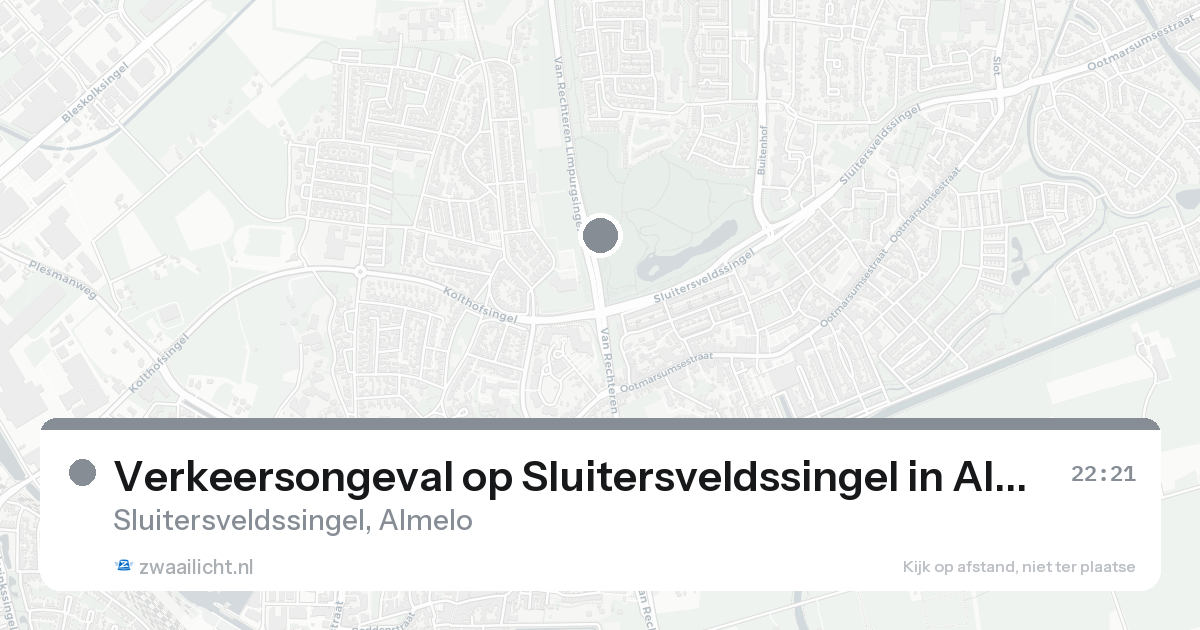 Verkeersongeval op Sluitersveldssingel in Almelo — 30 jan 2026
