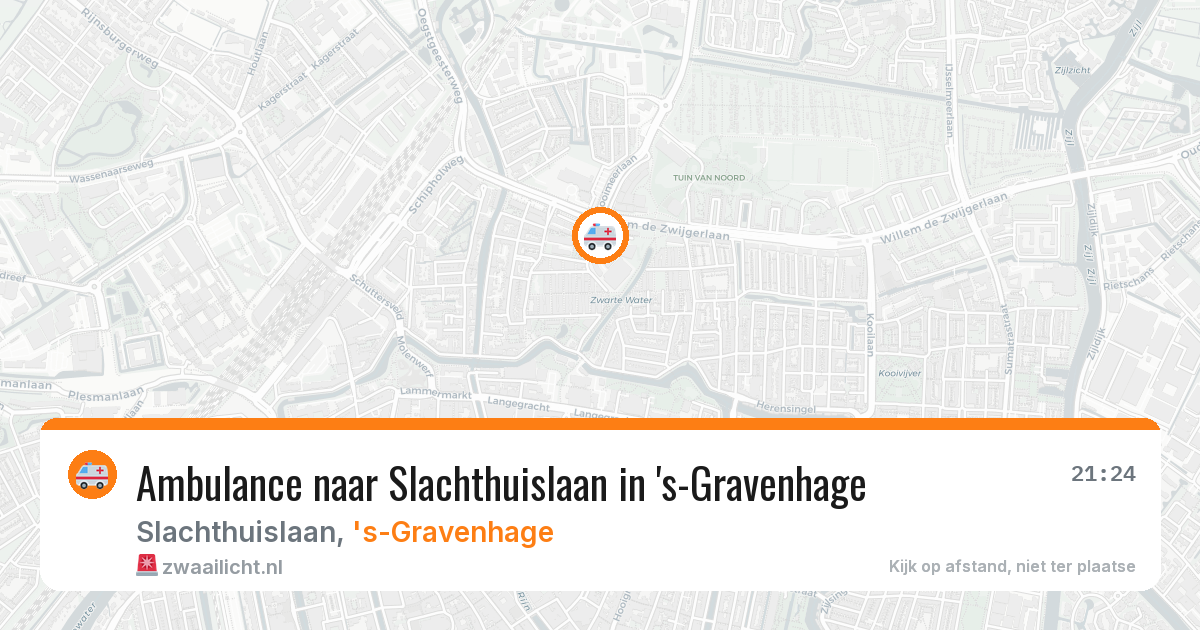 Ambulance naar Slachthuislaan in 's-Gravenhage — 22 mrt 2026