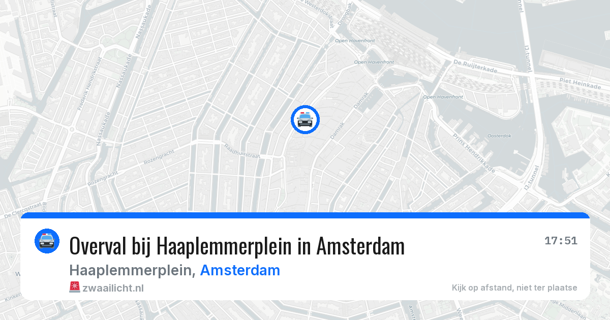 Overval bij Haaplemmerplein in Amsterdam — 5 mei 2026