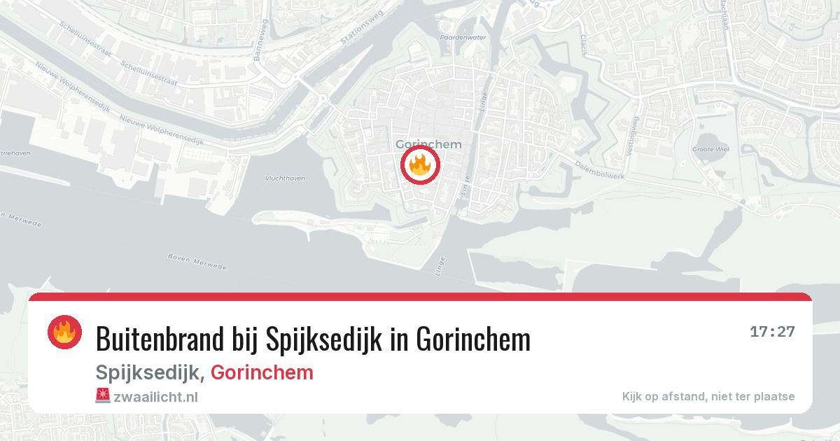 Buitenbrand bij Spijksedijk in Gorinchem — 29 jan 2026