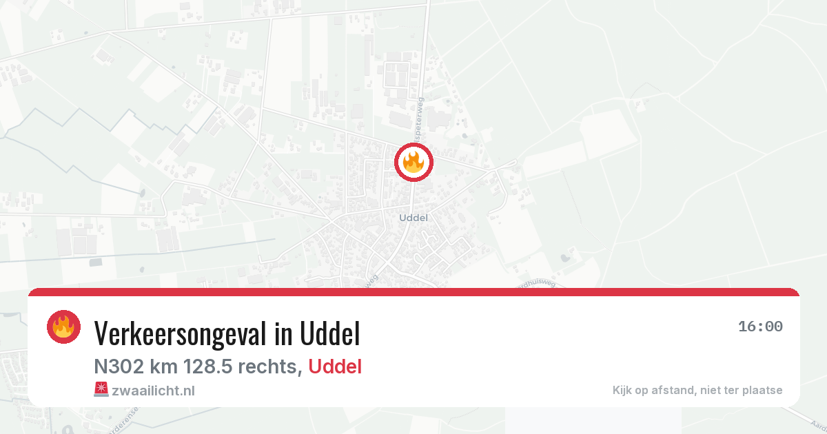 Verkeersongeval in Uddel — 6 apr 2026