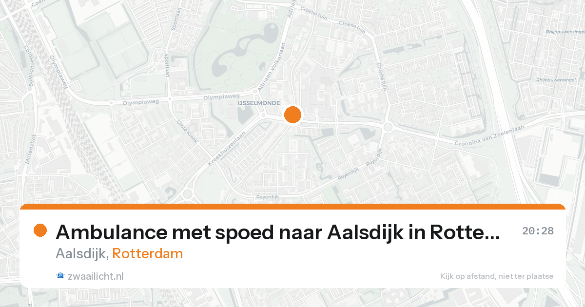 Ambulance met spoed naar Aalsdijk in Rotterdam — 7 feb 2026