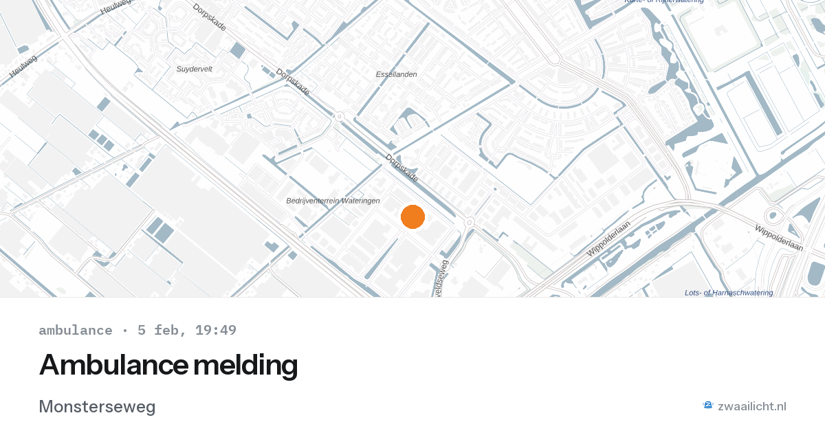 Ambulance melding — 5 feb 2026