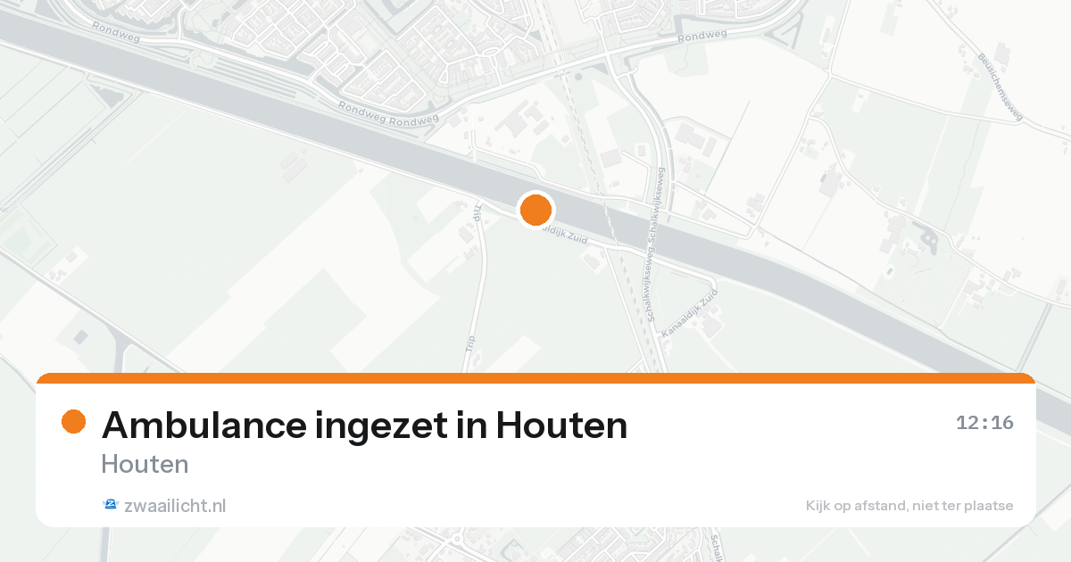 Ambulance ingezet in Houten — 17 aug 2026