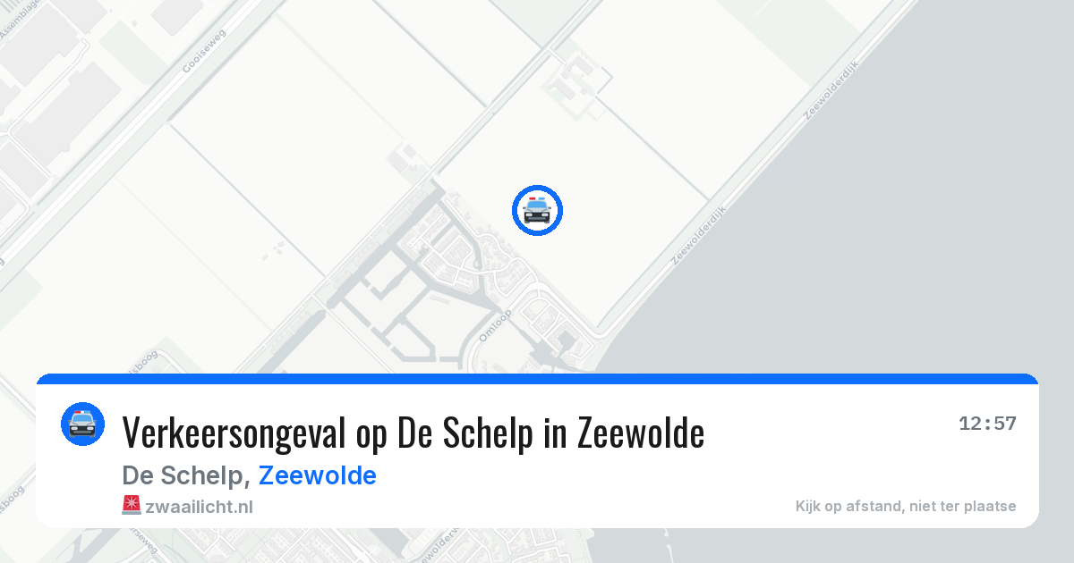 Verkeersongeval op De Schelp in Zeewolde — 1 apr 2026