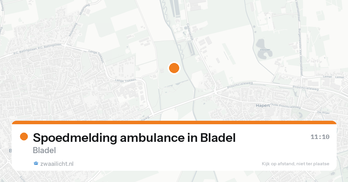 Spoedmelding ambulance in Bladel — 16 aug 2026
