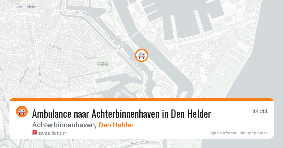 Ambulance naar Achterbinnenhaven in Den Helder — 19 mei 2026