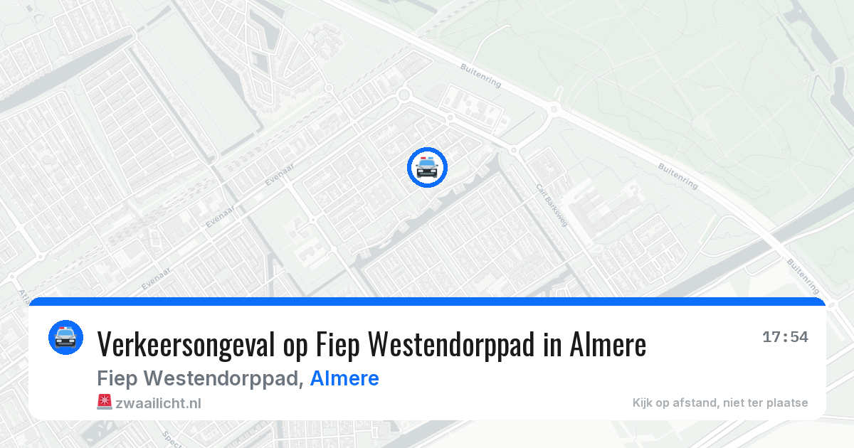 Verkeersongeval op Fiep Westendorppad in Almere — 5 jun 2026