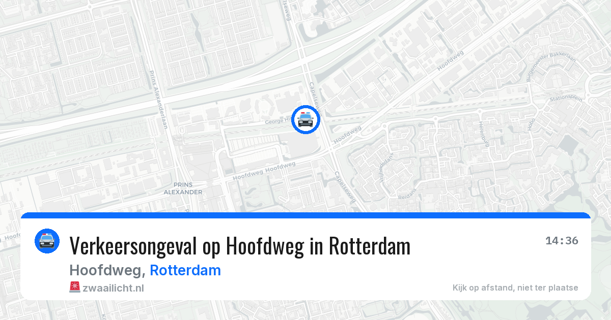 Verkeersongeval op Hoofdweg in Rotterdam — 12 mei 2026
