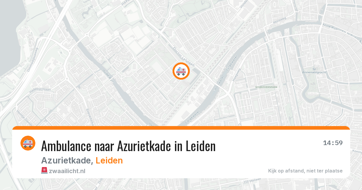 Ambulance naar Azurietkade in Leiden — 19 jun 2026