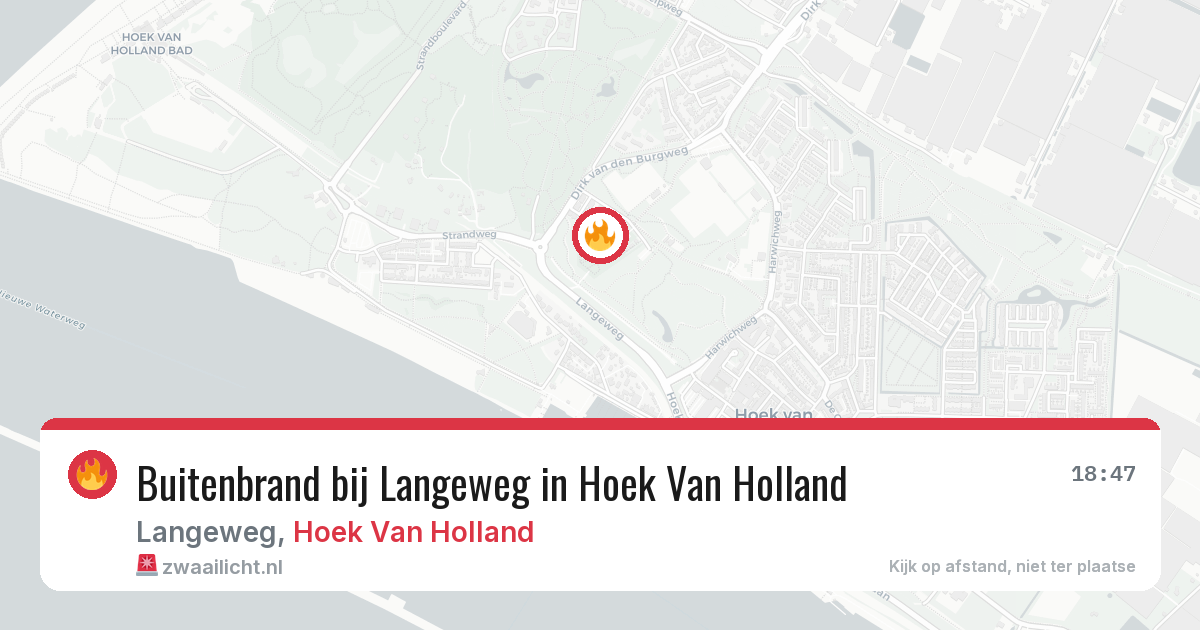 Buitenbrand bij Langeweg in Hoek Van Holland — 11 aug 2026