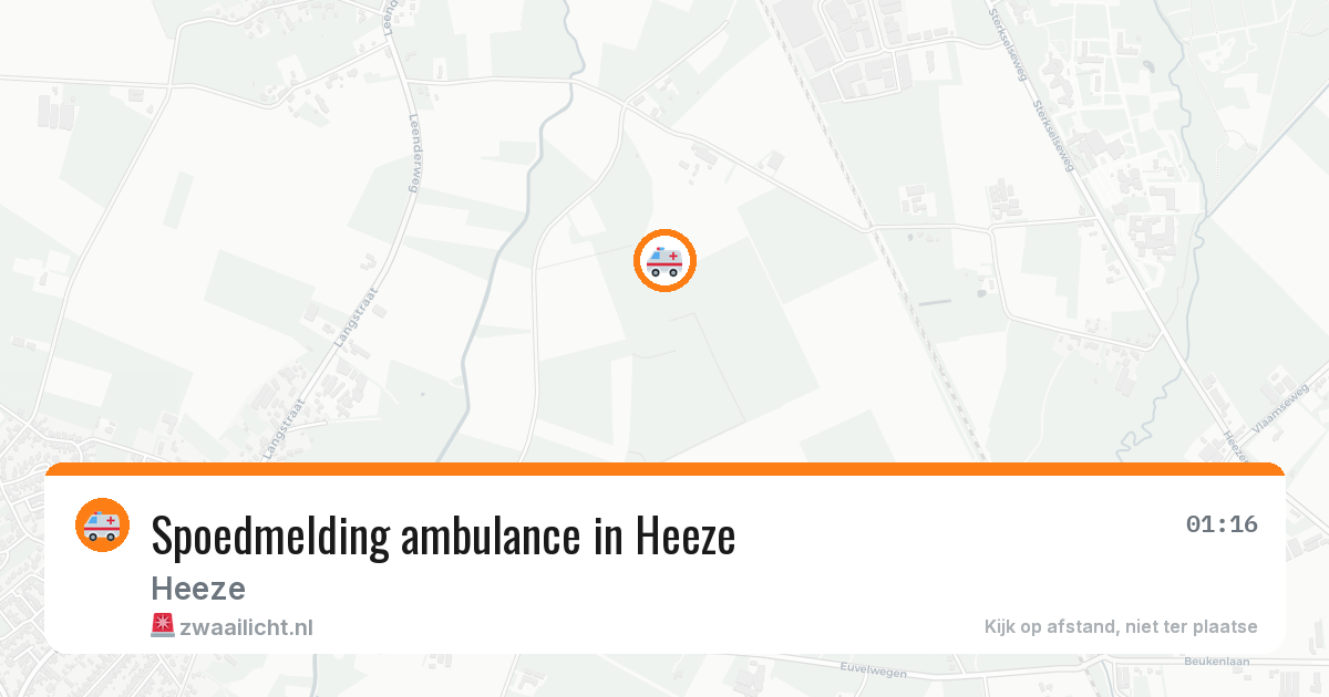 Spoedmelding ambulance in Heeze — 4 jul 2026