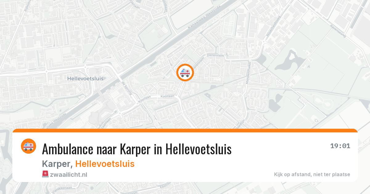 Ambulance naar Karper in Hellevoetsluis — 27 jun 2026