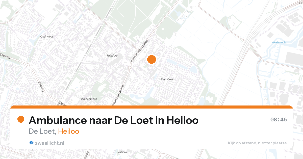 Ambulance naar De Loet in Heiloo — 27 aug 2026
