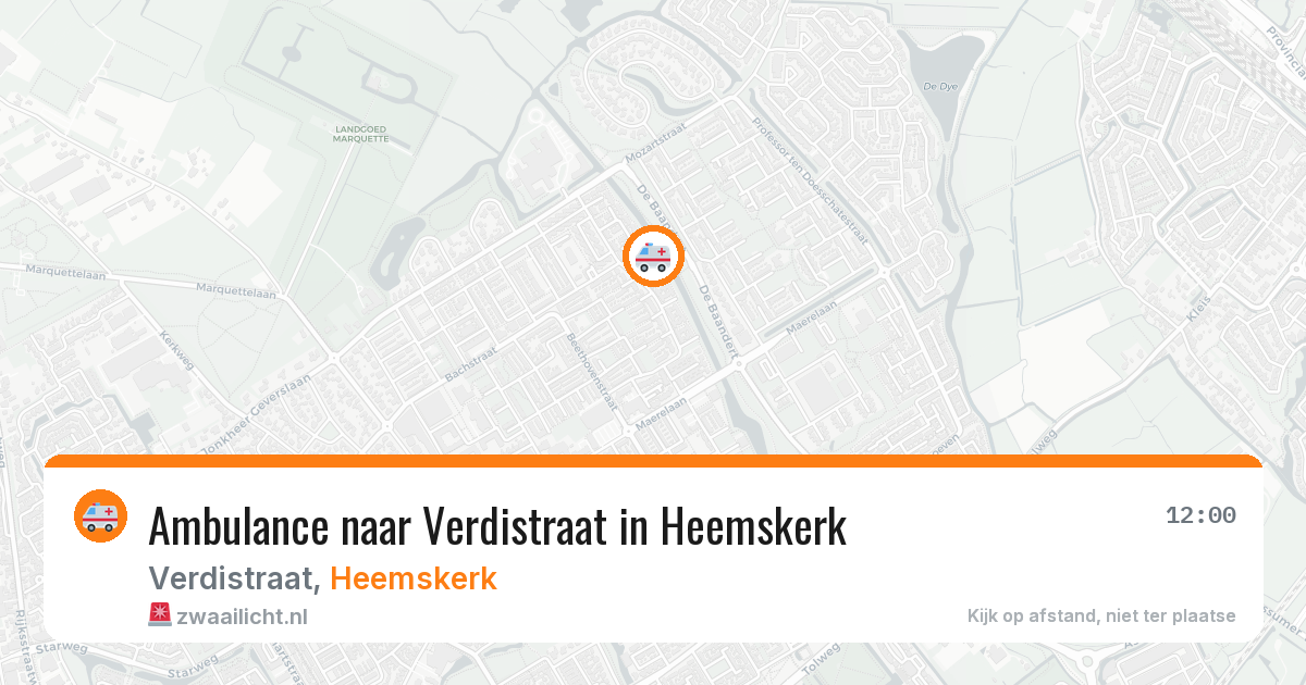 Ambulance naar Verdistraat in Heemskerk — 14 jul 2026