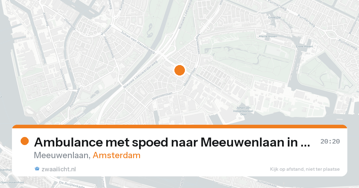 Ambulance met spoed naar Meeuwenlaan in Amsterdam — 7 feb 2026