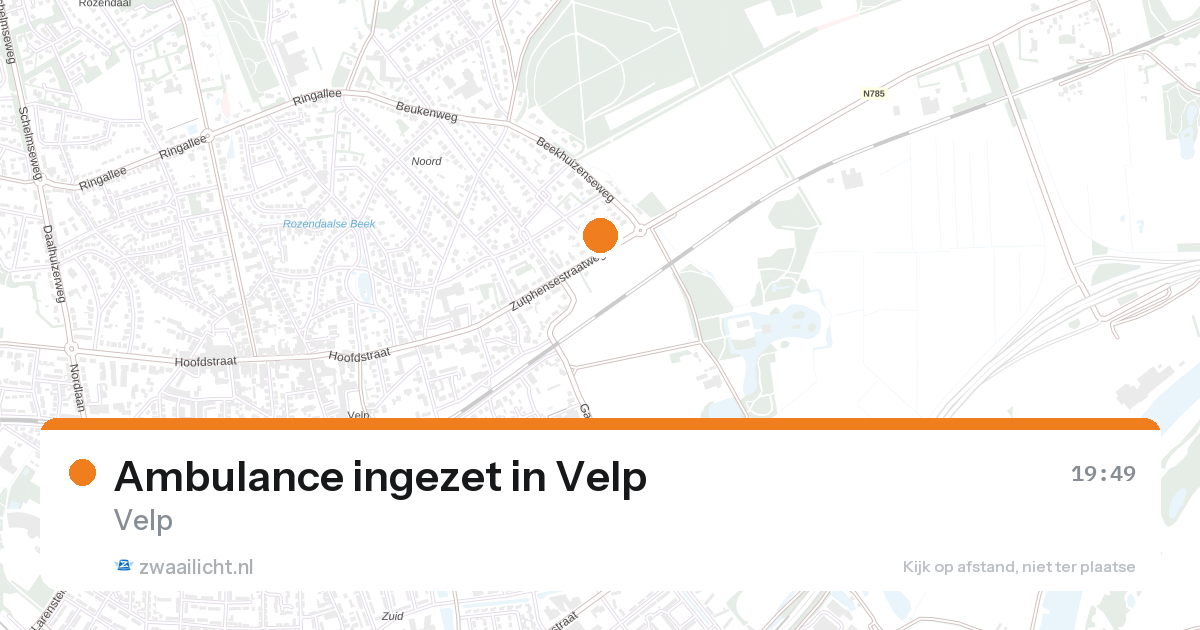 Ambulance ingezet in Velp — 26 aug 2026
