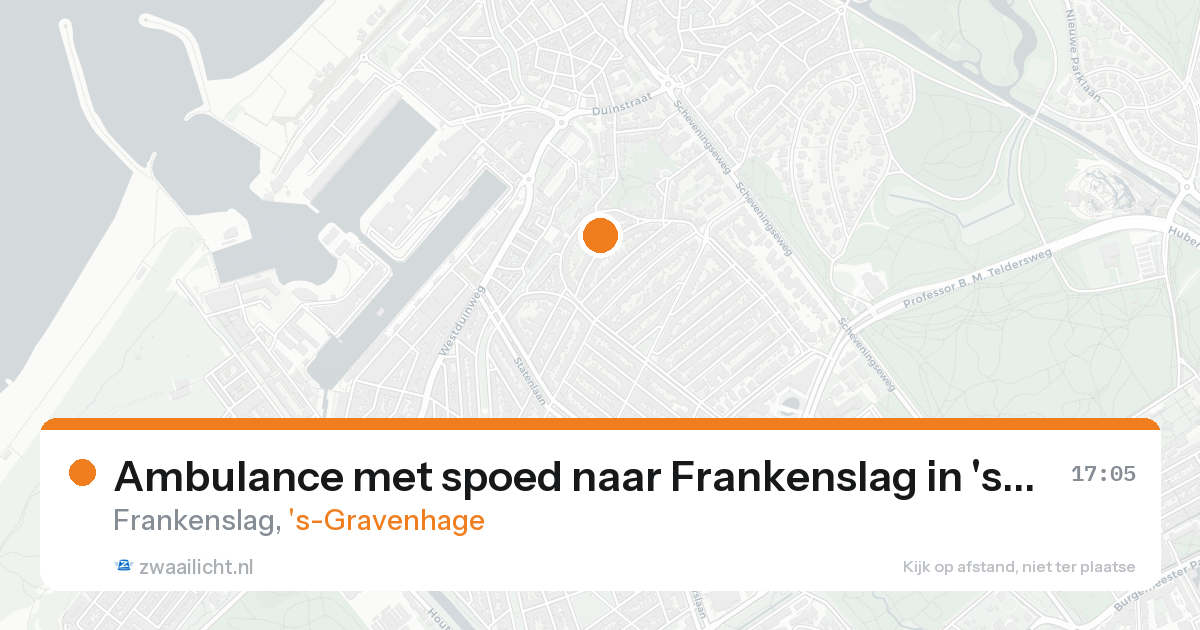 Ambulance met spoed naar Frankenslag in 's-Gravenhage — 15 aug 2026