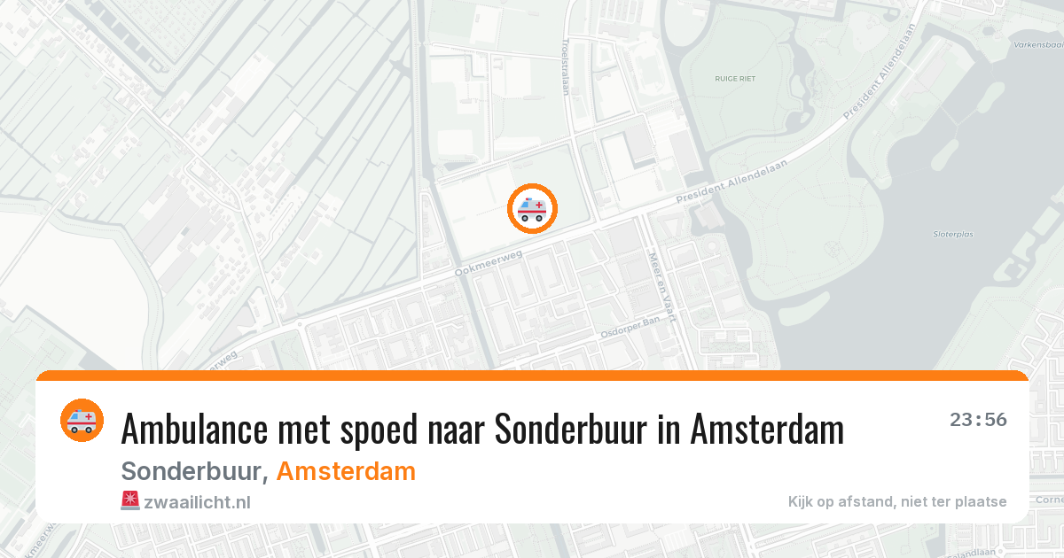 Ambulance met spoed naar Sonderbuur in Amsterdam — 13 jun 2026