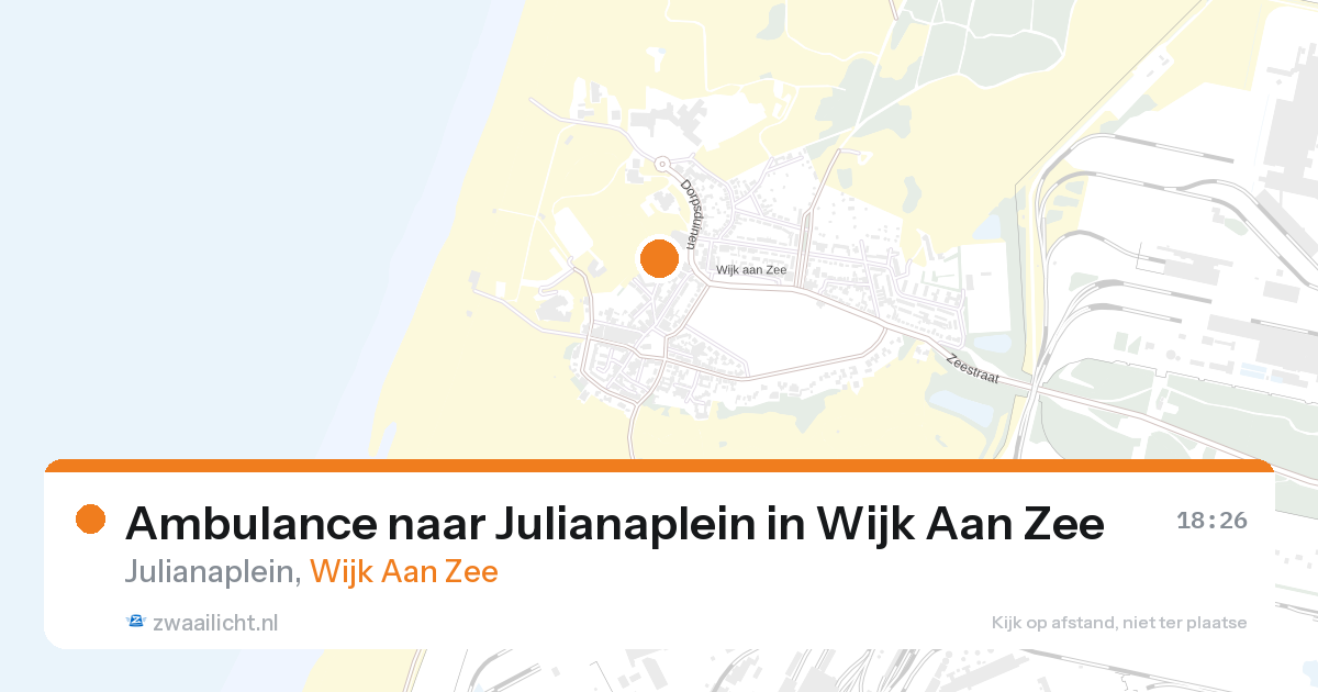 Ambulance naar Julianaplein in Wijk Aan Zee — 10 jun 2026
