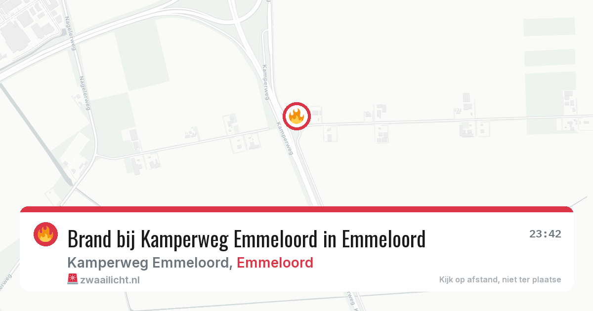 Brand bij Kamperweg Emmeloord in Emmeloord — 10 jul 2026