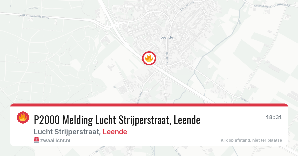 P2000 Melding Lucht Strijperstraat, Leende — 30 jan 2026
