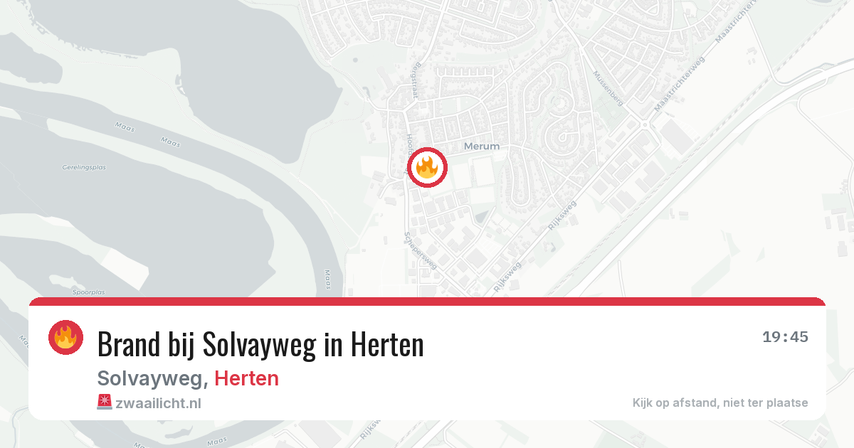 Brand bij Solvayweg in Herten — 13 apr 2026