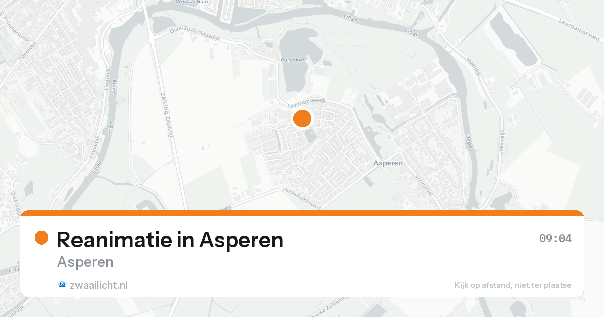 Reanimatie in Asperen — 15 aug 2026