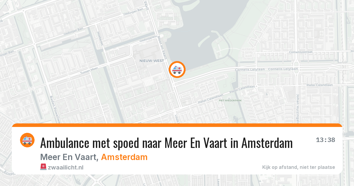 Ambulance met spoed naar Meer En Vaart in Amsterdam — 7 apr 2026