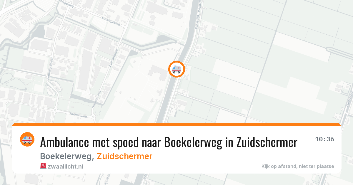 Ambulance met spoed naar Boekelerweg in Zuidschermer — 27 jul 2026