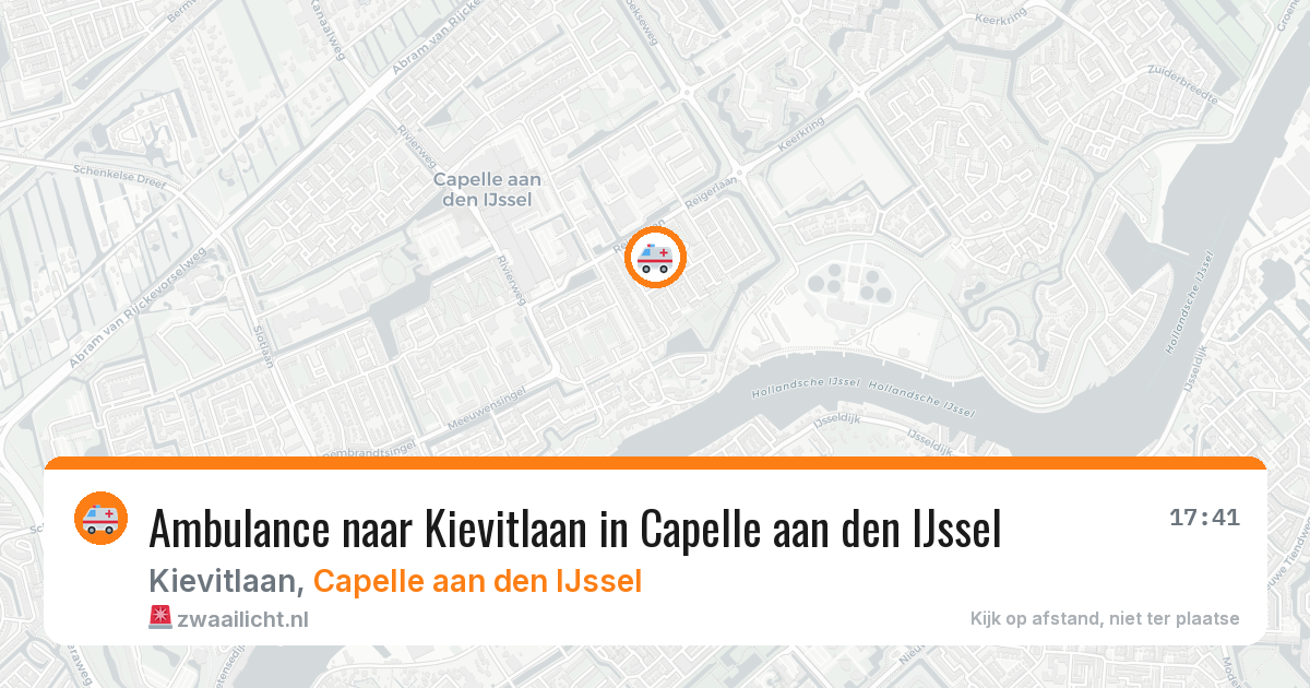 Ambulance naar Kievitlaan in Capelle aan den IJssel — 1 apr 2026