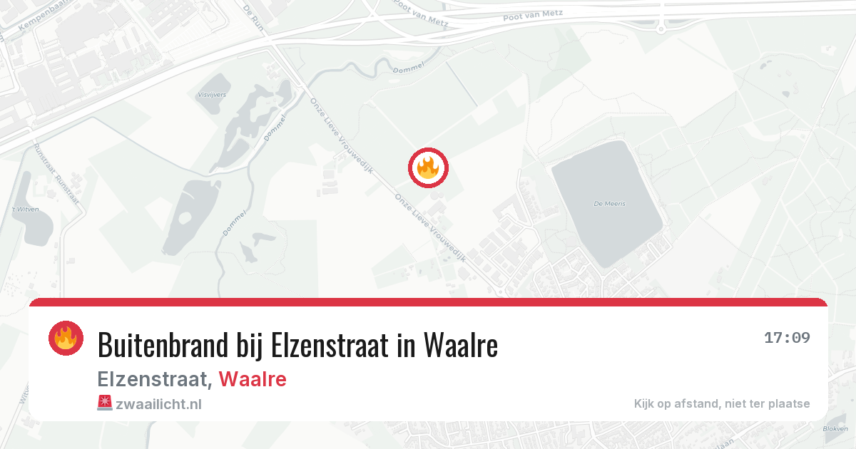 Buitenbrand bij Elzenstraat in Waalre — 1 mei 2026