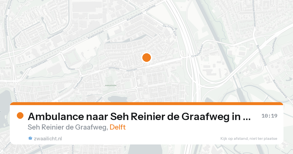 Ambulance naar Seh Reinier de Graafweg in Delft — 8 feb 2026