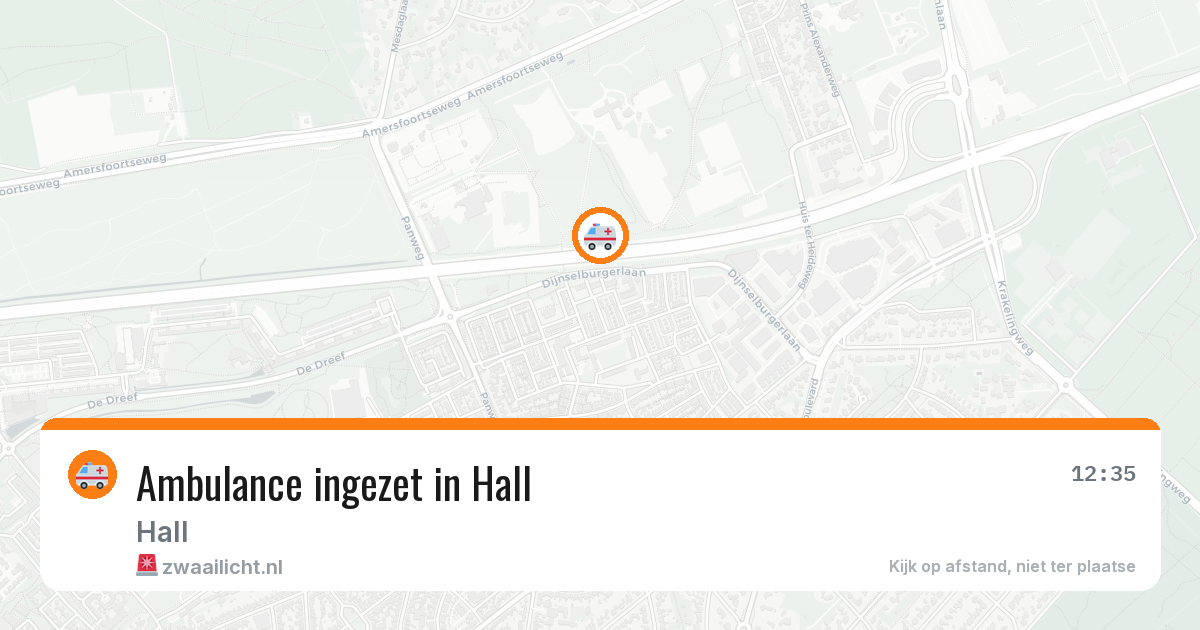 Ambulance ingezet in Hall — 30 mrt 2026