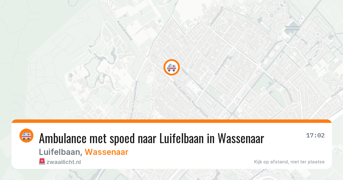 Ambulance met spoed naar Luifelbaan in Wassenaar — 13 jul 2026