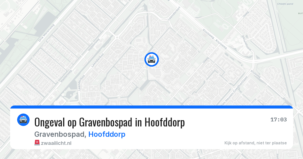 Ongeval op Gravenbospad in Hoofddorp — 13 jun 2026